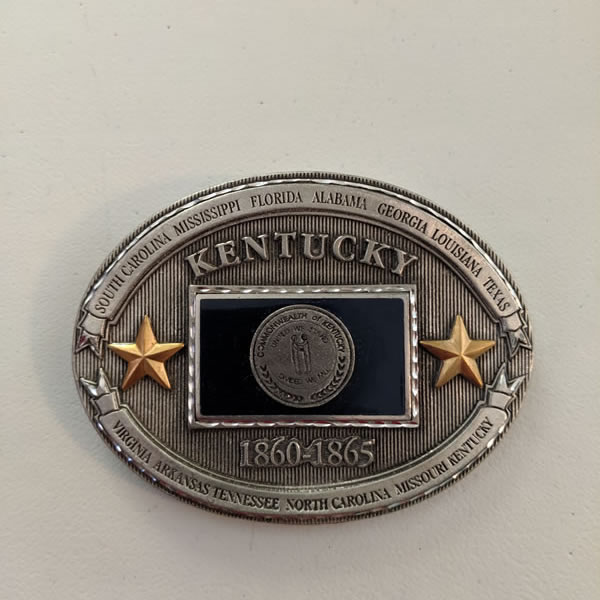 Kentucky State Flag Belt Buckle